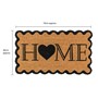 Picture of Eco-Friendly Latex Backed Coir Doormat, 40x70cm - Scalloped Home