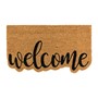 Picture of Eco-Friendly Latex Backed Coir Doormat, 40x70cm - Shaped Welcome