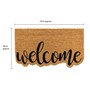 Picture of Eco-Friendly Latex Backed Coir Doormat, 40x70cm - Shaped Welcome