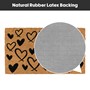 Picture of Eco-Friendly Latex Backed Coir Doormat, 40x70cm - Hearts