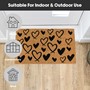 Picture of Eco-Friendly Latex Backed Coir Doormat, 40x70cm - Hearts