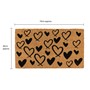 Picture of Eco-Friendly Latex Backed Coir Doormat, 40x70cm - Hearts