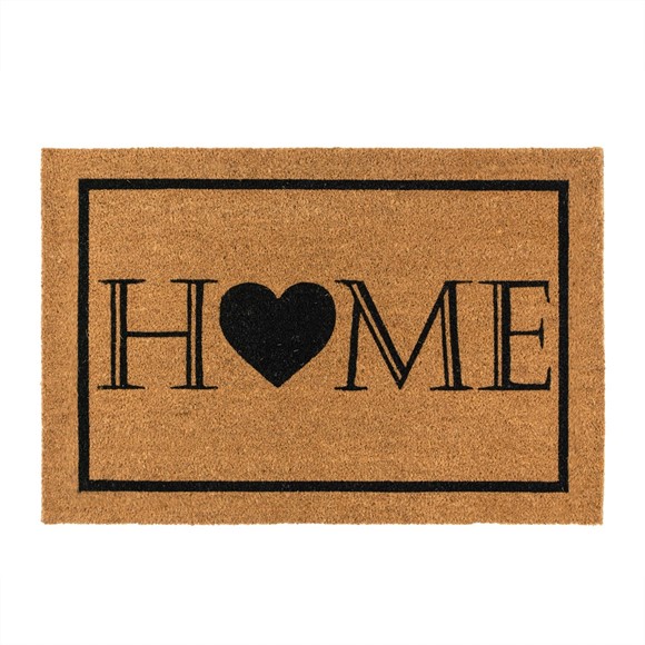 Picture of Eco-Friendly Latex Backed Coir Doormat, 60x90cm - Heart Home Welcome
