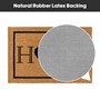 Picture of Eco-Friendly Latex Backed Coir Doormat, 60x90cm - Heart Home Welcome