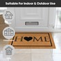 Picture of Eco-Friendly Latex Backed Coir Doormat, 60x90cm - Heart Home Welcome
