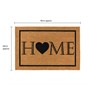 Picture of Eco-Friendly Latex Backed Coir Doormat, 60x90cm - Heart Home Welcome