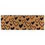Picture of Eco-Friendly Latex Backed Coir Doormat Runner, 40x120cm - Hearts