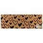 Picture of Eco-Friendly Latex Backed Coir Doormat Runner, 40x120cm - Hearts