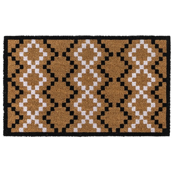 Picture of Eco-Friendly Latex Backed Coir Entrance Doormat, 45x75cm - Diamond Pixel