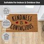 Picture of Eco-Friendly Latex Backed Coir Entrance Doormat, 45x75cm - Kindness