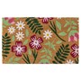 Picture of Eco-Friendly Latex Backed Coir Entrance Doormat, 45x75cm - Flowers