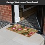 Picture of Eco-Friendly Latex Backed Coir Entrance Doormat, 45x75cm - Flowers