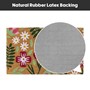 Picture of Eco-Friendly Latex Backed Coir Entrance Doormat, 45x75cm - Flowers