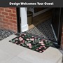 Picture of Eco-Friendly Latex Backed Coir Entrance Doormat, 45x75cm - Floral