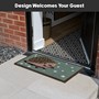 Picture of Eco-Friendly Latex Backed Coir Entrance Doormat, 45x75cm - Hedgehog