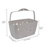 Picture of Plastic Hanging Peg Basket, Holds 100 Pegs, Grey