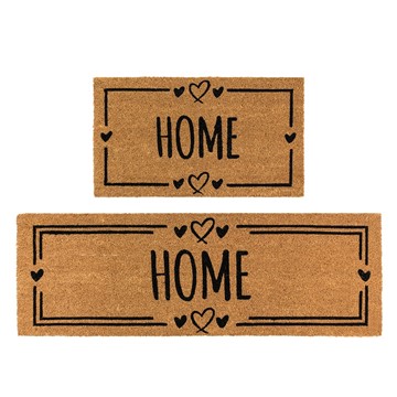 Picture of Eco-Friendly Latex Backed Coir Entrance Doormat and Runner Set - Home Hearts