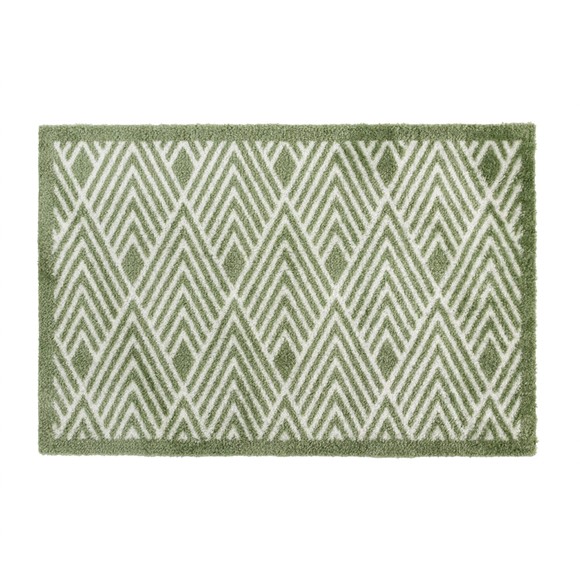 Picture of Mega Mat Machine Washable Doormat, 50x75cm, Green Geo