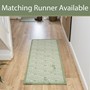 Picture of Mega Mat Machine Washable Doormat, 50x75cm, Green Geo