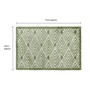 Picture of Mega Mat Machine Washable Doormat, 50x75cm, Green Geo