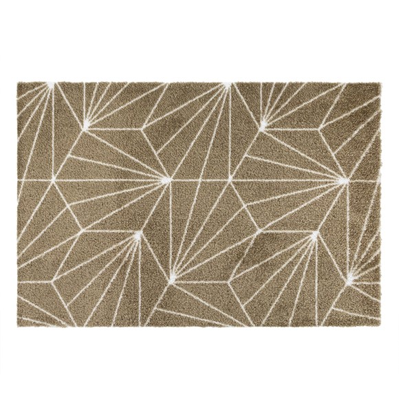 Picture of Mega Mat Machine Washable Doormat, 50x75cm, Brown Geo