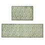 Picture of Mega Mat Machine Washable Entrance Runner and Doormat Set, Green Geo