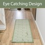 Picture of Mega Mat Machine Washable Entrance Runner and Doormat Set, Green Geo