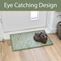 Picture of Mega Mat Machine Washable Entrance Runner and Doormat Set, Green Geo