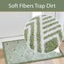 Picture of Mega Mat Machine Washable Entrance Runner and Doormat Set, Green Geo