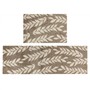 Picture of Mega Mat Machine Washable Entrance Runner and Doormat Set, Brown Leaves