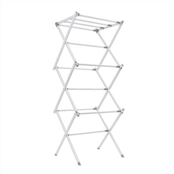 Picture of Extendable 3 Tier Concertina Clothes Airer, White