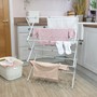 Picture of Extendable 3 Tier Concertina Clothes Airer, White
