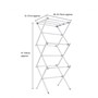 Picture of Extendable 3 Tier Concertina Clothes Airer, White