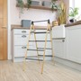Picture of Bamboo Extendable 4 Tier Clothes Ladder, Brown