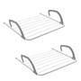 Picture of Over Door Radiator Clothes Drying Airer-6M, White, Pack of 2