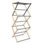 Picture of Bamboo Extendable 3 Tier Concertina Clothes Airer, Brown