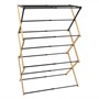 Picture of Bamboo Extendable 3 Tier Concertina Clothes Airer, Brown