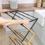 Picture of Bamboo Extendable 3 Tier Concertina Clothes Airer, Brown
