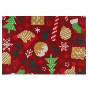 Picture of Festive Machine Washable Entrance Doormat, 40x57cm, Candy Lane