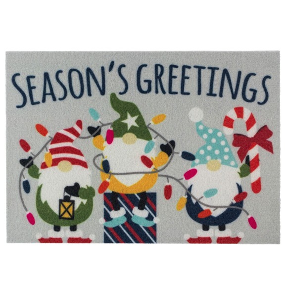 Picture of Festive Machine Washable Entrance Doormat, 40x57cm, Christmas Gonks