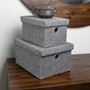 Picture of Chroma Rectangular Lidded Storage Baskets - Set of 2