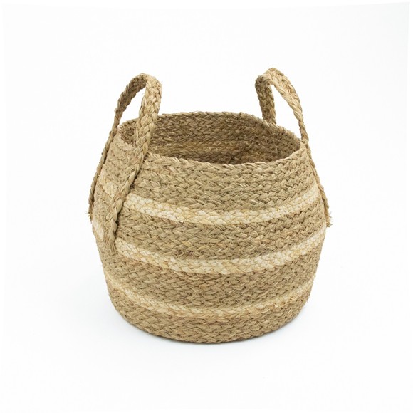 Picture of Palma Natural Belly Basket with Handles
