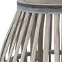 Picture of Set of 2 Natural Bulb Shaped Willow Wood Lantern With Wooden Handle - Grey Wash