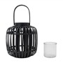 Picture of Set of 2 Luna - Natural Bamboo Lantern With Handle - Black