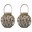 Picture of Set of 2 Natural Round Wood Lantern With Handle - Antique Wash