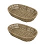 Picture of Set of 2 Oval Hand Woven Seagrass Storage Tray
