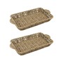 Picture of Set of 2 Rectangular Seagrass Storage Tray with Handles
