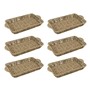 Picture of Set of 6 Rectangular Seagrass Storage Tray with Handles