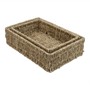 Picture of Set of 2 Rectangular Hand Woven Seagrass Storage Baskets