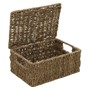 Picture of Set of 3 Rectangular Seagrass Storage Baskets with Lids